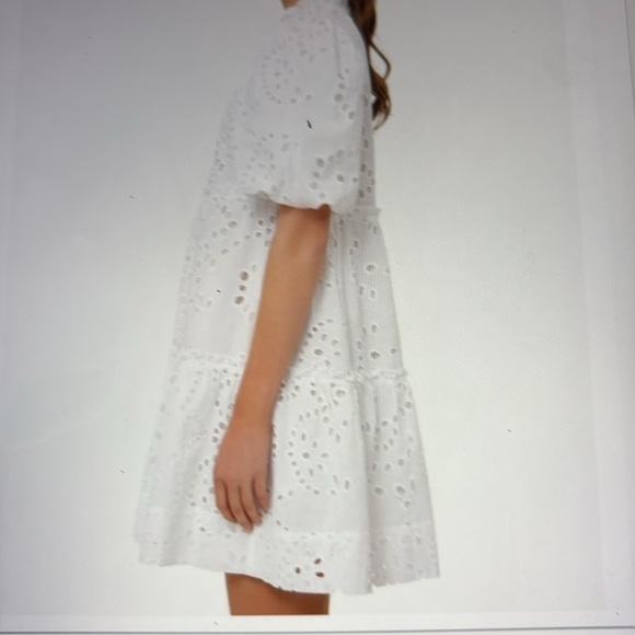 Tuckernuck Palmer White Eyelet Mini Dress XS - Picture 6 of 15
